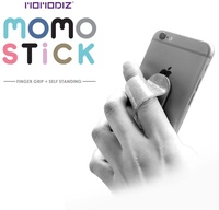 Accessoires pour téléphone Momo Stick, support de téléphone flexible à une main, clip adhésif, support de téléphone portable