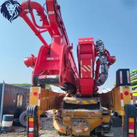 Camion pompe à béton SANY 71m d'occasion de haute qualité, pompe à flèche 5 essieux de 55 tonnes entièrement conforme, volume de pompage de 40 000 mètres cubes seulement