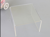 Présentoirs pliables portables modernes et écologiques en acrylique transparent avec supports en plastique pour figurines