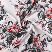 Tissu en crêpe chiffon imprimé numérique léger et respirant 100% polyester pour robe de fille, chemise, abaya, vêtement