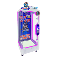 Machine de jeu d'arcade à ciseaux d'intérieur pour parc d'attractions à jetons