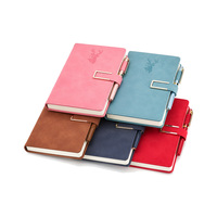 Carnet en cuir A5 cousu, 80 feuilles, avec attache pour stylo, carnet en cuir avec logo personnalisé, cadeau d'entreprise, fabrication en usine