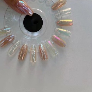 Poudre Magique <span class=keywords><strong>Effet</strong></span> Miroir Lune Perle, Poudre Aurore pour Ongles, Paillettes Chromées, Décoration d'Ongles, Poudre à Ongles - Product Image 4