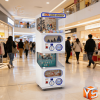 ZDYS Distributeur automatique de capsules Gatchabmachines en métal de haute qualité avec garantie d'un an, lumières LED et interface en anglais