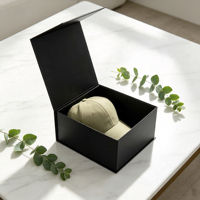 Boîtes d'expédition en carton rigide personnalisées en papier coloré pour vêtements, chapeaux, casquettes de baseball, emballage de casquettes, boîte en papier magnétique