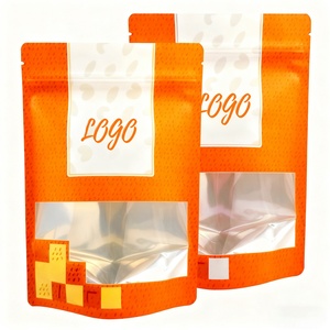 Custom Printed Logo Standup Pouch Bag Resealable Ziplock Matt Finished Clear Window Snack Food Packaging Mylar Doypack Bags - Product Image 6