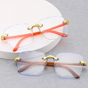 1604 новая модель Китай оптовая продажа винтажные негабаритные прозрачные квадратные оптические очки с защитой от синего света в стиле ретро для мужчин для женщин