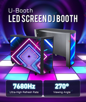 Stand DJ réception réception stand portable LED Table mur affichage fond scène Dj stand écran
