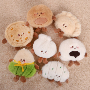 Llavero de peluche de la serie de alimentos al por mayor, amuleto para bolso del Festival del Bote del Dragón, juguete suave de lindo dumpling y rollo de flores para niños - Product Image 1