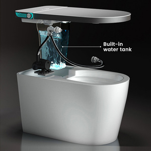 <span class=keywords><strong>Toilette</strong></span> électrique avec nettoyage multifonction et commande vocale, WC intelligent pour salle de bain - Product Image 3