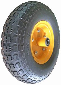 Ruedas de espuma PU de alta calidad para carrito, carrito de jardín, carretilla, carretilla, rueda de neumático Dolly - Product Image 2