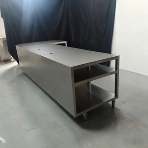 Estación de Mezcla Comercial de Acero Inoxidable Cepillado con Fregadero y Bandeja Recolectora para Restaurantes y Bares - Product Image 5