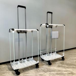 JX8073 20 \ "24 \" telescopico rimovibile in alluminio traino telaio carrello 4 in metallo Trolley maniglia borsa accessori - Product Image 3