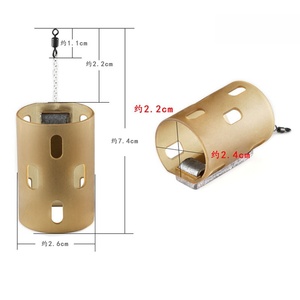 Haute qualité 30g 40g 50g appât Cage mangeoire <span class=keywords><strong>de</strong></span> pêche pivotant avec plomb extérieur panier mouche carpe équipement <span class=keywords><strong>de</strong></span> pêche - Product Image 3