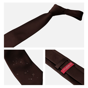 Corbata de Negocios Tiyo para Hombre, 8 cm, Color Sólido, Impermeable, Antipilling, 100% Poliéster, Regalo para Banquete de Boda - Product Image 2