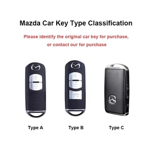 Элегантный сублимационный кожаный чехол для ключа автомобиля <span class=keywords><strong>Mazda</strong></span> Mazda3 6 Axela Atenza CX4 CX5 CX30 CX50 Автоаксессуары - Product Image 2