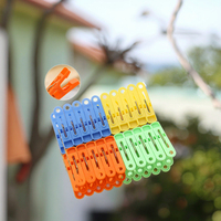 Pinces à linge en plastique colorées multi-usages blanchisserie maison organisation Clips pour salon garde-robe usage alimentaire tissu tissu matériel