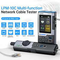 Testeur de réseau Fnirsi LPM-10C, détecteur de câbles, test PING, balayage IP, anti-interférences, détection de câbles POE, analyseur de réseau, détecteur NCV