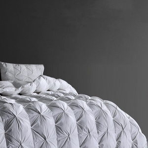 Couette en duvet de plumes, taille <span class=keywords><strong>King</strong></span> et Twin, blanche, pour hôtel et maison, literie de luxe chaude, couette toutes saisons, plumes artificielles - Product Image 3