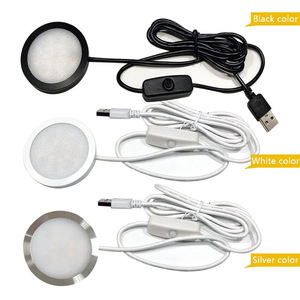 USB 5V RGB Ultra-thin Led <strong>Display</strong> Cabinet Light Wine Cabinet Light Round Light 8mm LED <strong>Board</strong> with Usb Cable Wire - Product Image 5