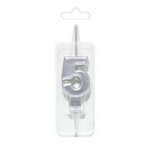 Juego de 5 Velas de Cera de Soja de 4.5cm para Fiesta, Velas Decorativas Hechas a Mano para Cumpleaños, Velas de Año Nuevo en Caja - Product Image 1