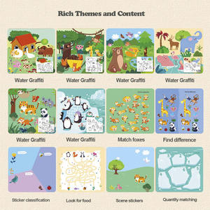 Livres <span class=keywords><strong>de</strong></span> coloriage à l'eau réutilisables pour les tout-petits, dinosaures, <span class=keywords><strong>animaux</strong></span> marins, jouets éducatifs précoces avec stylo à eau - Product Image 3