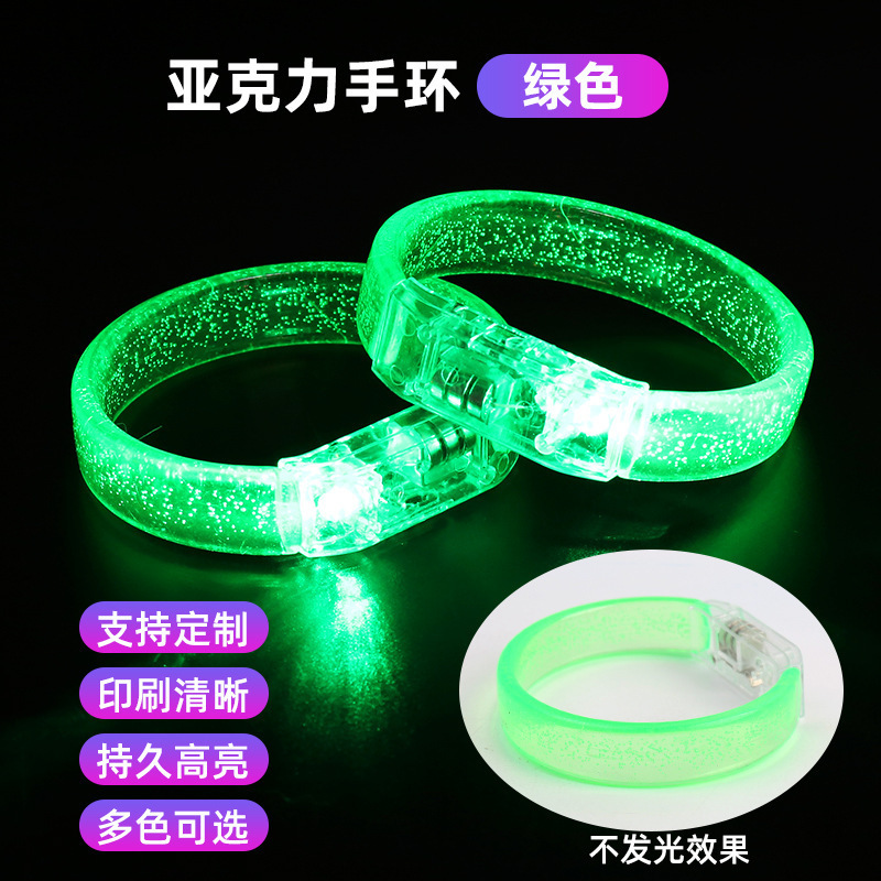 Grand bracelet large vert pur