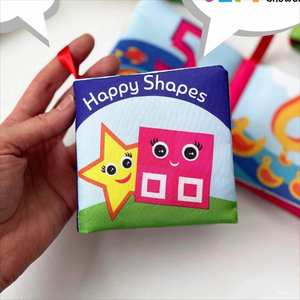 Libros de Tela de Alto Contraste para Bebés de 0 a 6 Meses, Juguetes Sensoriales Interactivos para Bebés - Product Image 1