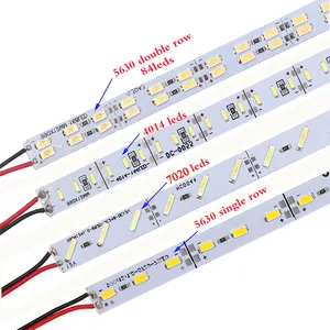 Cinta de luz de led rígida de 12v, tampa de pvc rígida de led 5730 leds personalizados, tensão constante 5630 smd 72leds 144leds