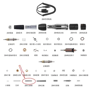 Micromotor eléctrico de 2.35mm, piezas de mango de micromotor, pinza de sujeción, accesorio de pieza de mano para micromotor Marathon, mandril para H37L1102L 105L - Product Image 2