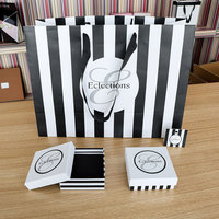 Personalisierte Kleine Luxus-Schmuckschatulle Geschenk-Schmuckverpackung Papierbox Ohrring Ring Armband Halskette Schmuckbeutel Verpackungs-Etui