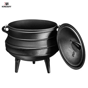 South Africa 3 Leg Cast Iron Pot Cast iron Potjie Pot with Three Legs Cauldron