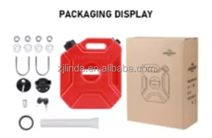 NOUVEAU RÉSERVOIR À CARBURANT PORTABLE EN PLASTIQUE LINDA OUTDOOR 5/10/20L JERRY CAN pour MOTO CYCLOPIQUE PICKUP CAMPING - Product Image 2