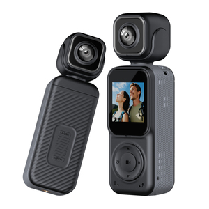 2026 Máy ảnh kép 4K mới, mắt cá 130 độ °   Ống kính góc rộng 1,5 inch IPS 180 °   Xoay trái phải với <span class=keywords><strong>camera</strong></span> thể thao WiFi tầm nhìn ban đêm - Product Image 2