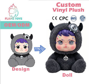 Peluche Kawaii Personalizado de Algodón PP con Rostro Bordado en Vinilo, Ropa Extraíble para Merchandising Cultural CPC - Product Image 5