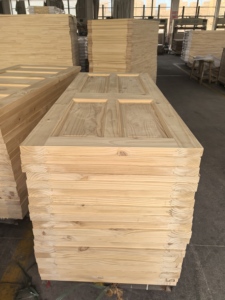 <span class=keywords><strong>Puerta</strong></span> interior de madera de <span class=keywords><strong>pino</strong></span> de panel sólido precolgado de 32x96 pulgadas para hotel con accesorios - Product Image 3