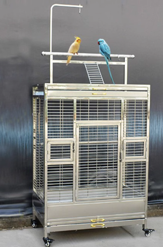 Picture of Large Cockatiel & Lovebird Luxury Indoor-Outdoor Horizontal-Wire Parrot ...