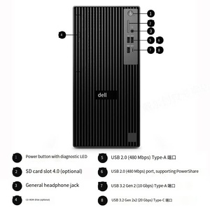 เดลล์ โปร ทาวเวอร์ พลัส QBT1250 AI PC คอร์ อัลตร้า 5/7/9 แรม DDR5 NVME SSD คอมพิวเตอร์ตั้งโต๊ะสำหรับธุรกิจและสำนักงาน ดีไซน์ใหม่ มีสินค้าในสต็อกแล้ว - Product Image 5