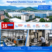 Prix usine TOSAM DBZ-52YB Chine Base à changement rapide 18KN 52mm à point zéro pour étau CNC