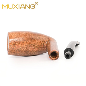 MUXIANG Wooden Smoking Pipe Bent Type Handmade Tobacco Pipe For Men And Beginners - Product Image 3