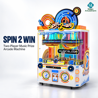 Machine de jeu d'arcade musicale commerciale à deux joueurs avec distribution automatique du grand prix