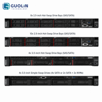 Serveur rackable 1U à socket unique ThinkSystem SR250 V3 d'occasion pour infrastructure informatique d'entreprise