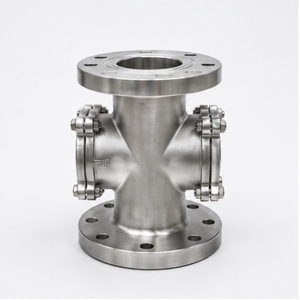 Vanne de régulation de pression à double fenêtre à bride Sealmech en acier au carbone WCB CF8 Classe 150 avec regarderette en acier inoxydable - Product Image 1