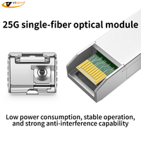 YTOPTO BIDI SFP 25G SR SC IP 20/40/60/80/100km 1270nm-TX/1330nm-RX Transceiver Fibre Optique Simplex SMF DDM Garantie 3 Ans