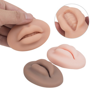 Avec boîte d'alimentation de Microblading OEM de haute qualité, <span class=keywords><strong>l</strong></span>èvres de peau d'entraînement en Silicone 5D pour la formation de tatouage de maquillage Permanent - Product Image 4
