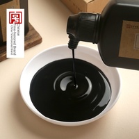 Encre noire riche faite à la main à base de suie d'huile Red Star, 250g/500g, grande bouteille, pratique de la calligraphie pour les étudiants, peinture chinoise, Shandong