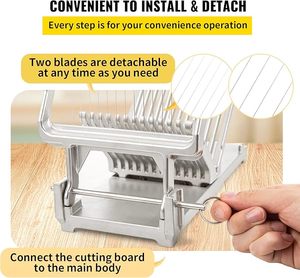<strong>Cheese</strong> Slicer,Butter Cutter with <strong>Wire</strong> 1 cm &amp; 2 cm Cheeser Butter Cutting Blade Replaceable <strong>Cheese</strong> Slicer <strong>Wire</strong>, - Product Image 5