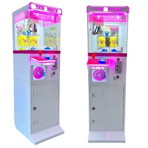New Mini Commercial Crane Machine <b>Small</b> Boutique Style Coin-Operated Grab Key Chain Clip Doll Machine - Product Image 1