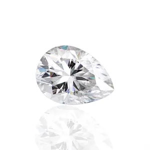 Pass diamant tester Großhandel Custom hpht Lab Diamonds Nahkampf im Birnen schliff Kultivierter HPHT Synthetic D VS1 Loose Lab Grown Diamond