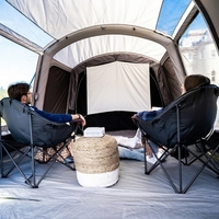 Tente de camping gonflable ZHUIFENG grande et sombre pour chambre à coucher, double couche, ouverture rapide automatique, quatre saisons, climatisée pour l'extérieur